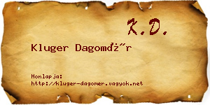 Kluger Dagomér névjegykártya